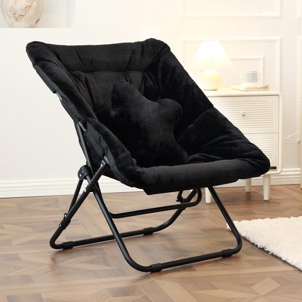 Oversized folding reading chair